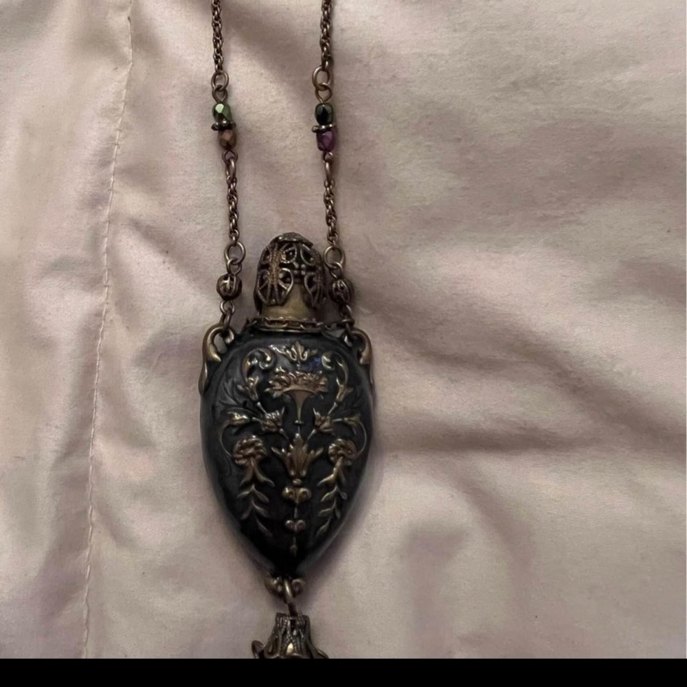 Sweet Romance Vintage perfume bottle necklace